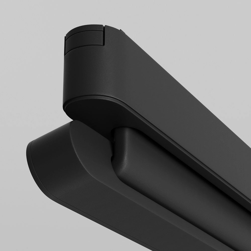 Connettore Per Base Di Illuminazione Di Binario Moderno Plastica Nera 22,2Cm