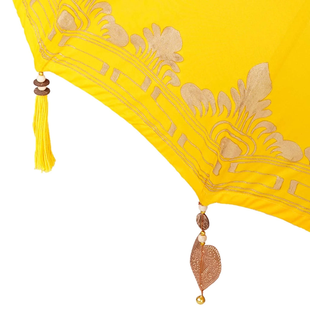 Ombrello balinese con base Giallo 95 x 95 x 260 cm 3356914