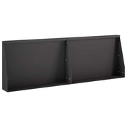Muro di contenimento 2 pz 60 x 12 x 30 cm Acciaio Nero 8015262