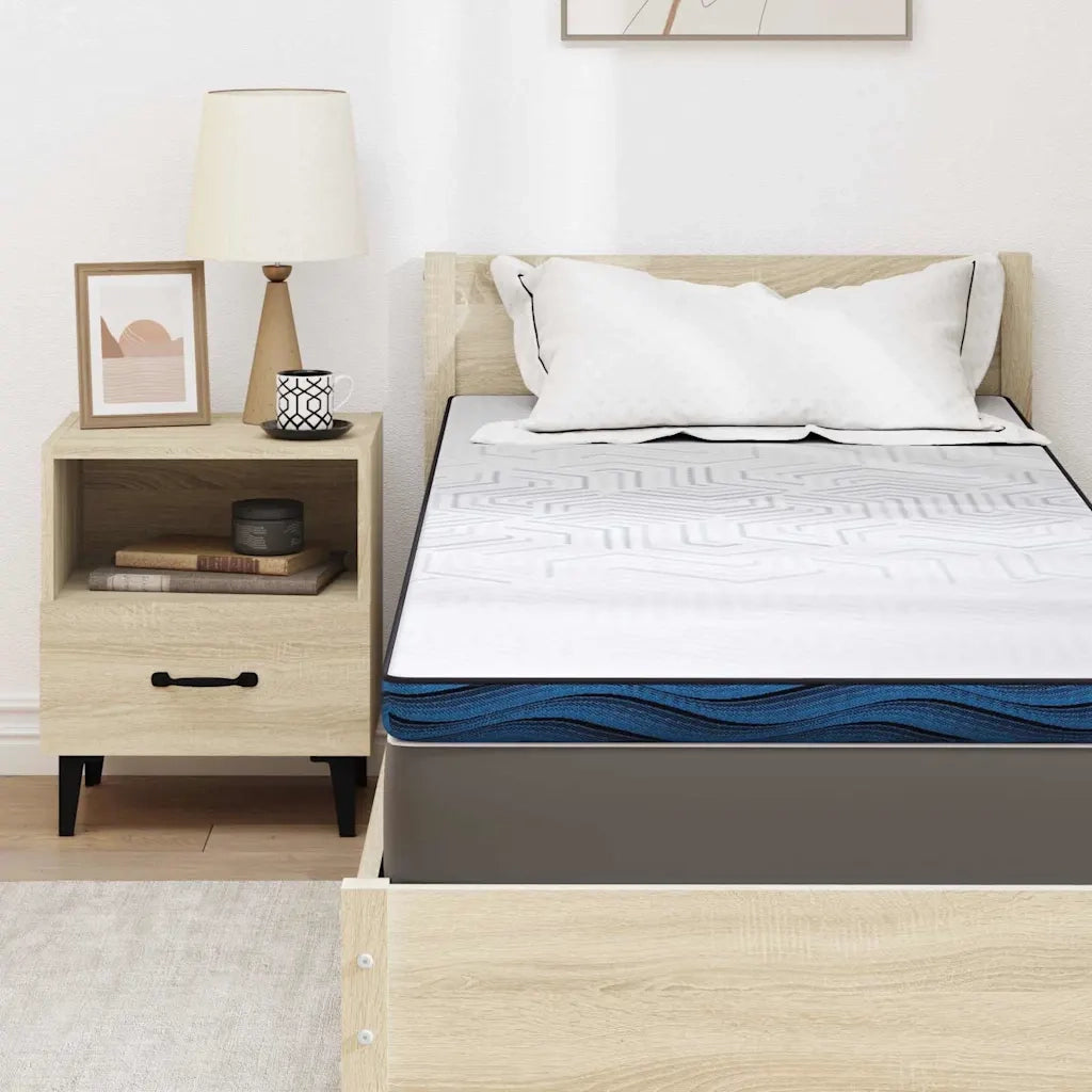 Topper per materasso Bianco 70 x 200 cm Tessuto Jacquard 4106253