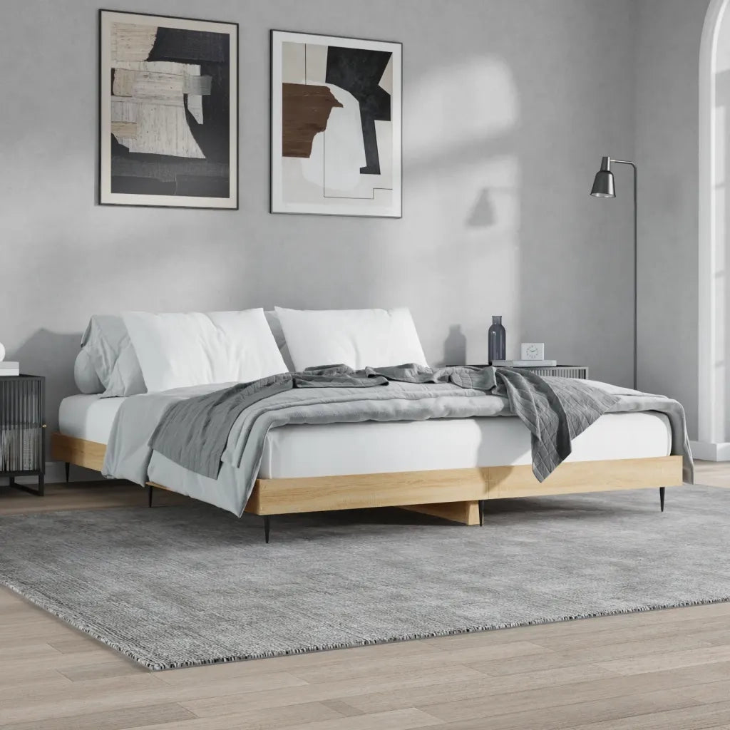 Giroletto senza Materasso Rovere Sonoma 180x200cm in Truciolato 832224
