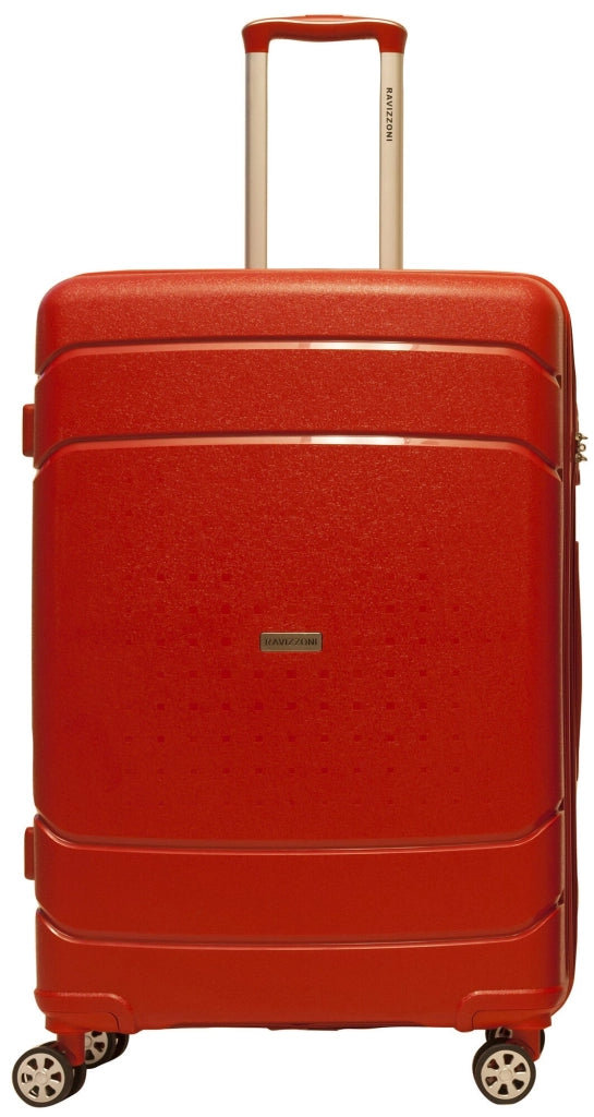 Trolley Valigia Grande Rigida in Polipropilene 4 Ruote TSA Ravizzoni Cuba Libre Rosso
