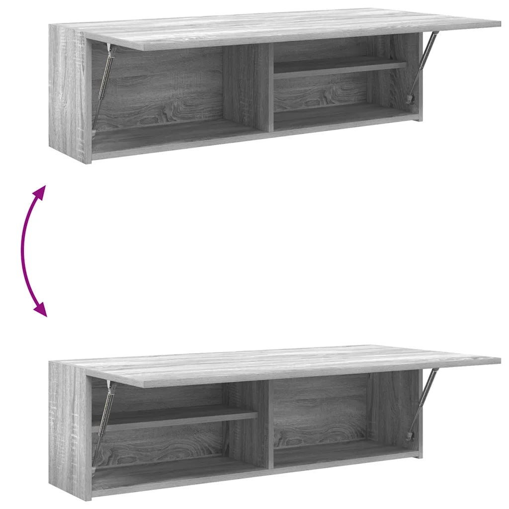 Mobile da Bagno Grigio Sonoma 100x25x30 cm in Truciolato 860099