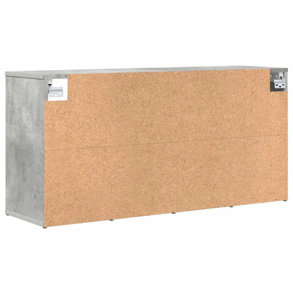 vidaXL Scarpiera Grigio cemento 103 x 30 x 51 cm Legno multistrato