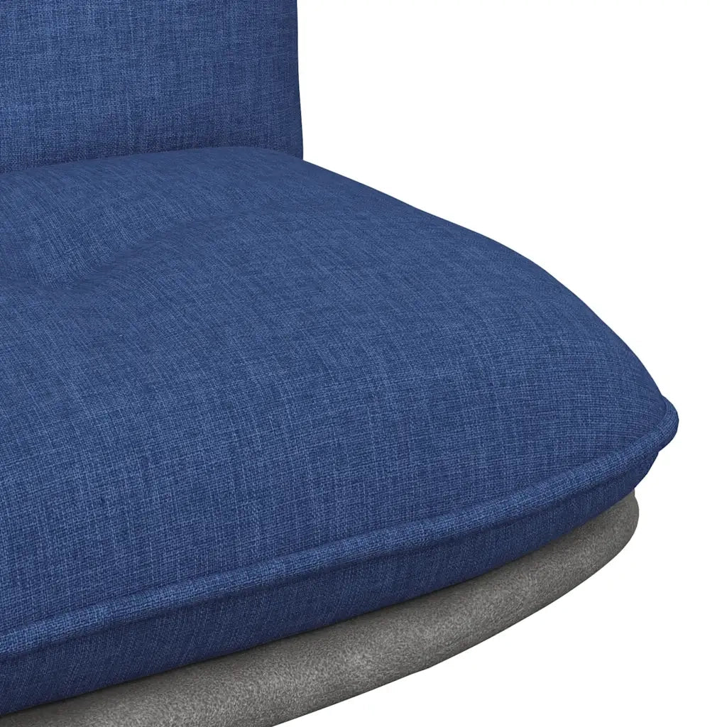 Sedia da Ufficio | Sedia da Gaming Girevole Blu in Tessuto