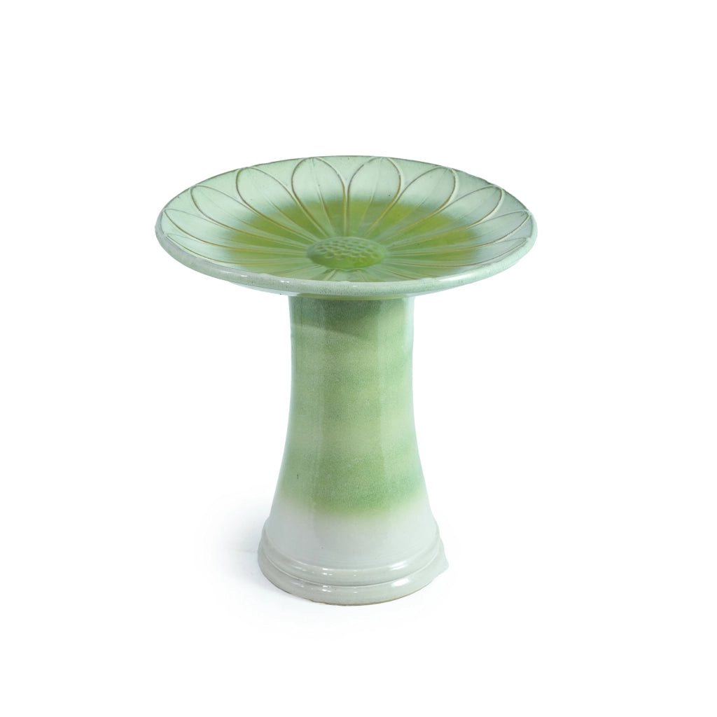ABBEVERATOIO PER UCCELLI Ø43 cm H 45 cm Ceramica Verde