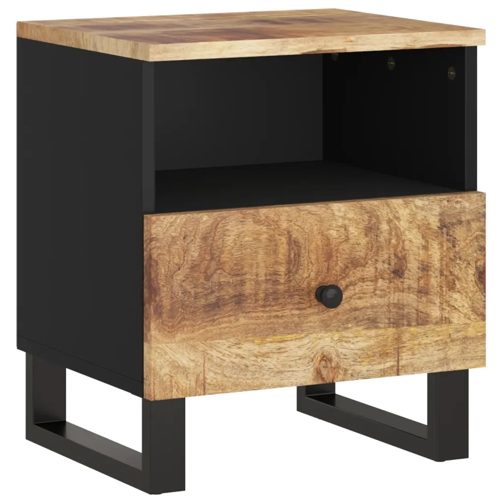 Comodini 2pz in Legno Massello di Mango e Legno Multistrato cod mxl 30601