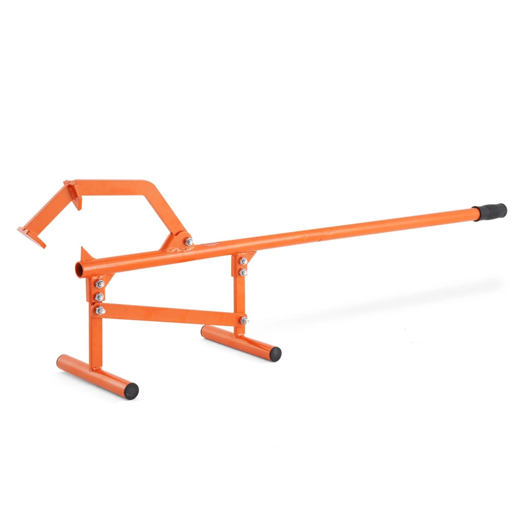 Sollevatore per Tronchi L2T48 in Acciaio al Carbonio 1180 mm, Cric Rullo con Gancio Regolabile per Giardino e Legnaia, Max Diametro 381 mm