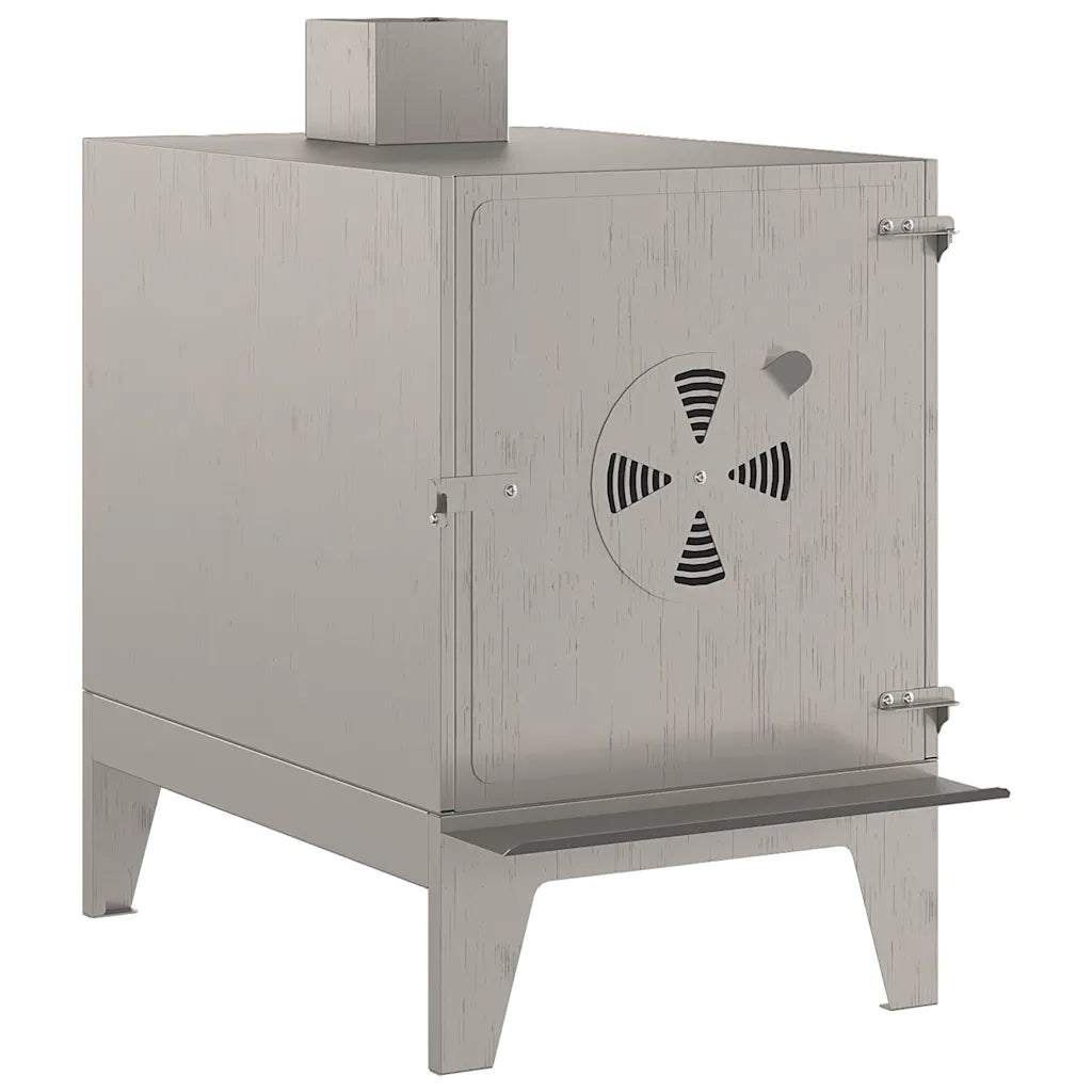 Stufa da Campeggio 35x50x60 cm in Acciaio Corten 859841