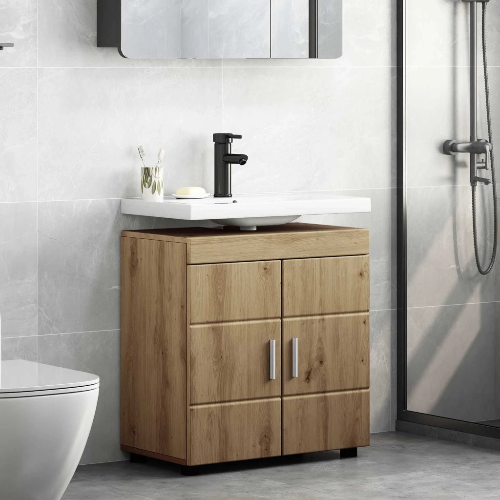 Set di Armadi da Bagno TULUM Rovere artigianale 60 x 34 x 63 cm