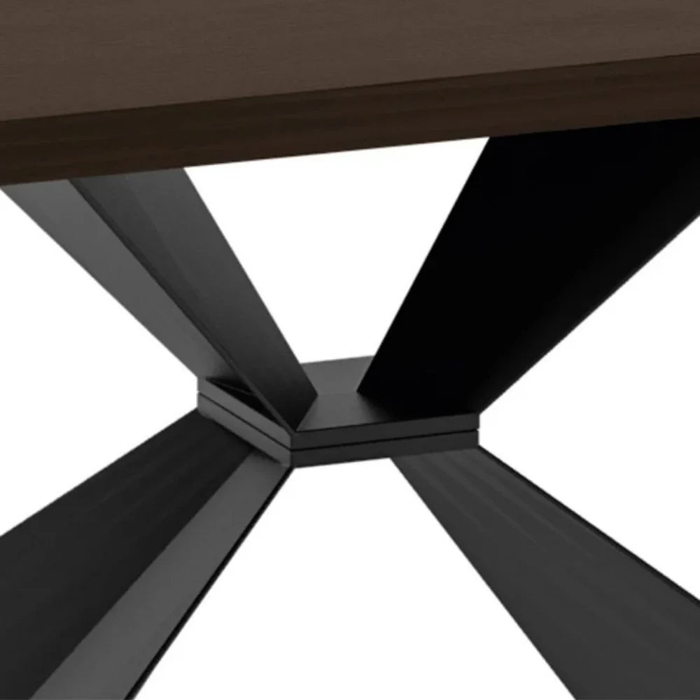 Tavolo da pranzo allungabile in legno impiallacciato rovere termocotto Taurus 200-300x100 cm fino a 12 posti Made in Italy | Duzzle