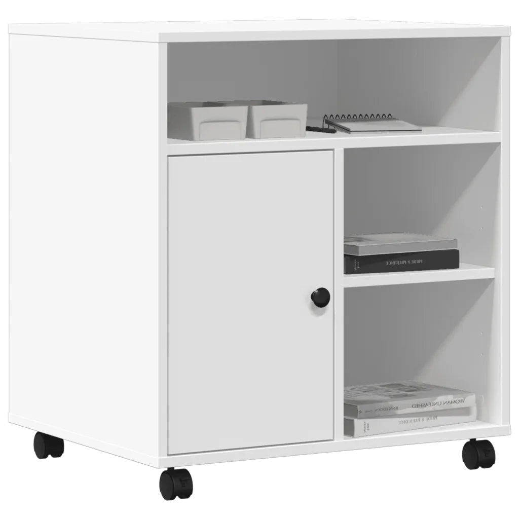Supporto per Stampante con Ruote Bianco 60x50x67 cm 840625