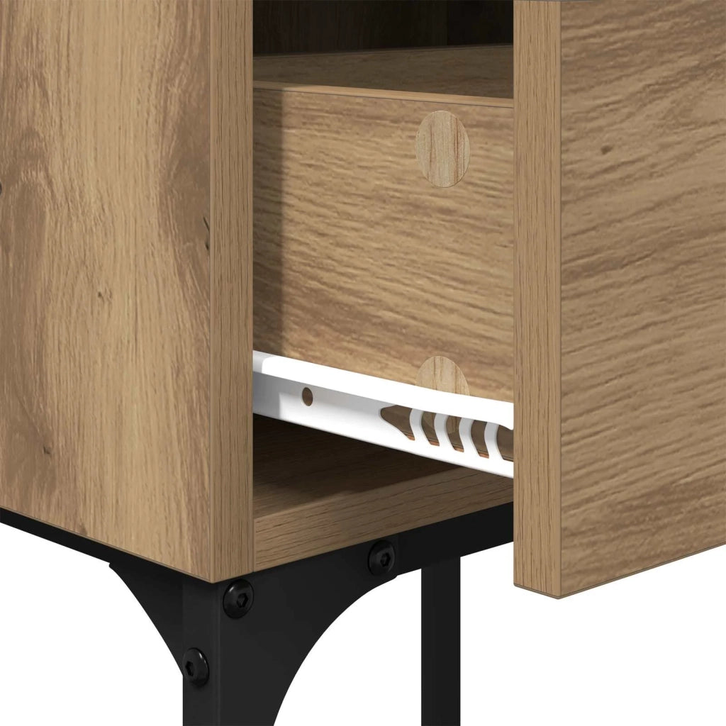 Comodino Rovere artigianale 40 x 29 x 60 cm Legno multistrato 881828