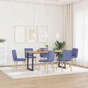 Sedie da Pranzo 6 pz Blu Jeans in Tessuto 3315635