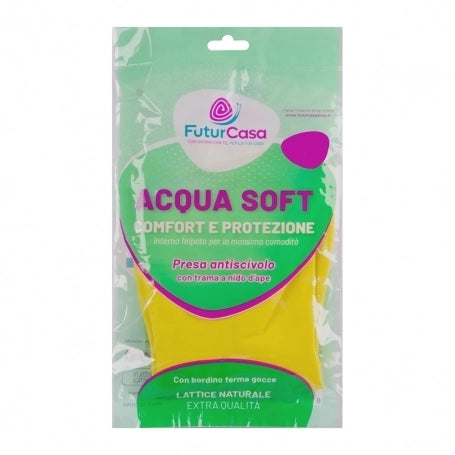 GUANTI ACQUA SOFT TG. M LATTICE FELPATI.