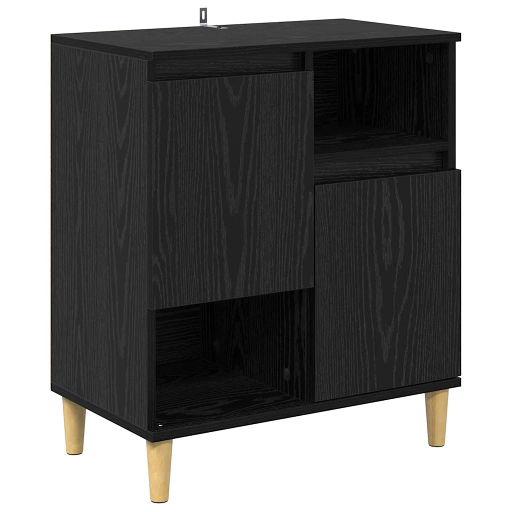 Sideboards 2 pcs Rovere Nero 60 x 35 x 70 cm Legno multistrato