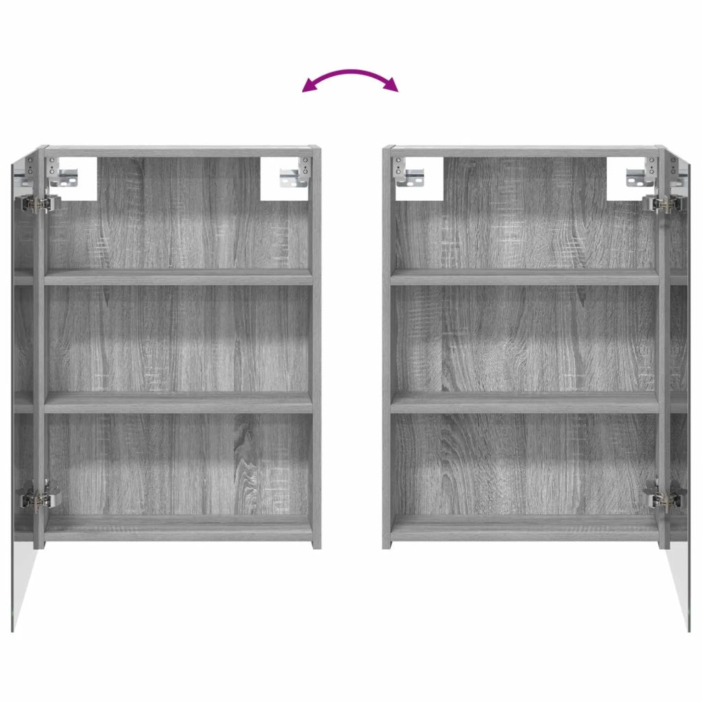 Mobiletto per specchio da bagno Grigio Sonoma 50 x 14,5 x 70 cm 889044