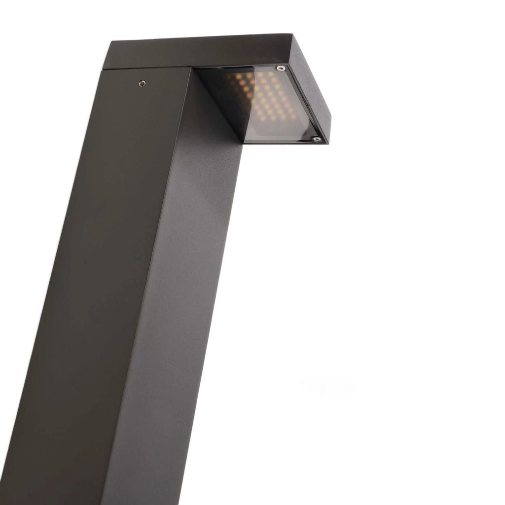 LERNA 1000 Colonnina elettrica multipresa lampione LED 6W CCT 3000K 4000K IP65 2 prese corrente luce giardino garage 230V 100cm