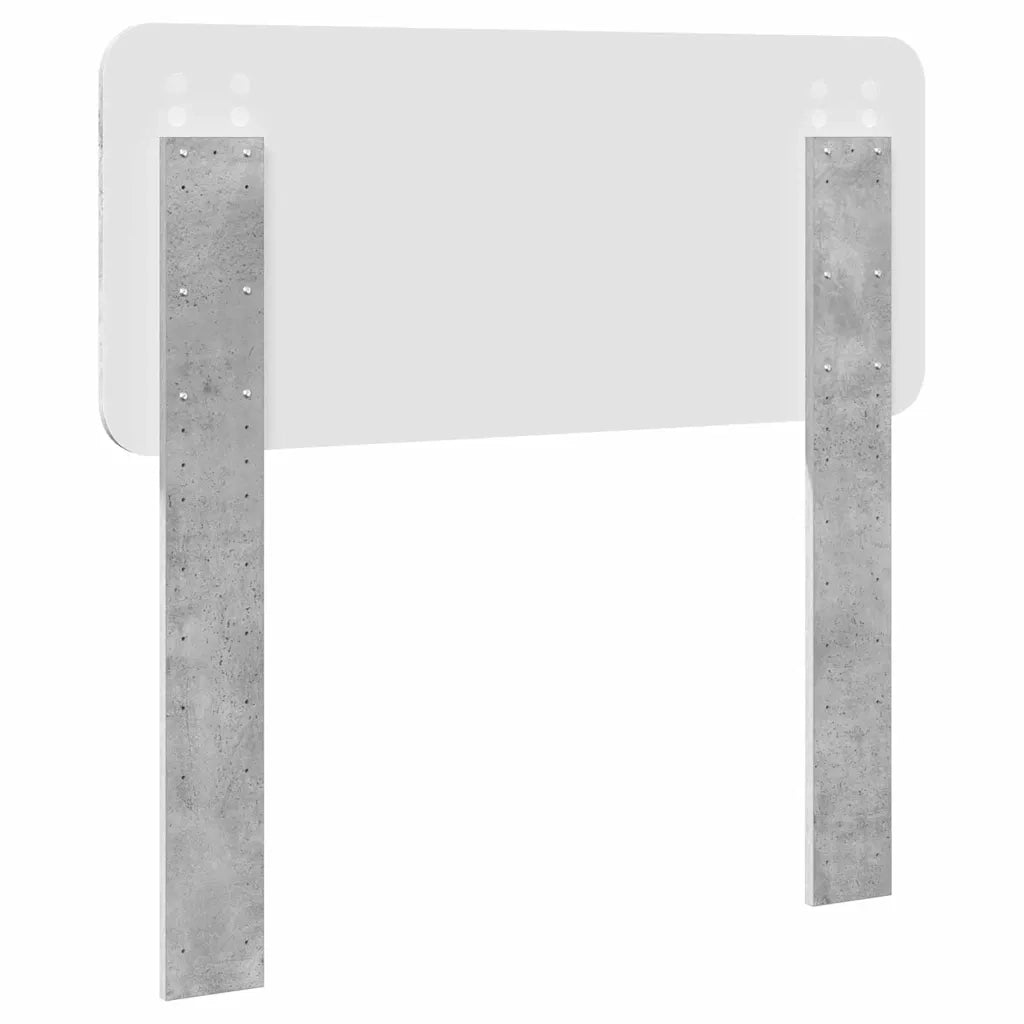 Testiera-Testata-Testiera Decorativa Grigio cemento 80 cm Legno multistrato 818639