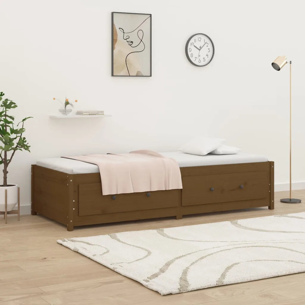 Divano Letto senza Materasso Ambra 90x200cm Legno di Pino 821592