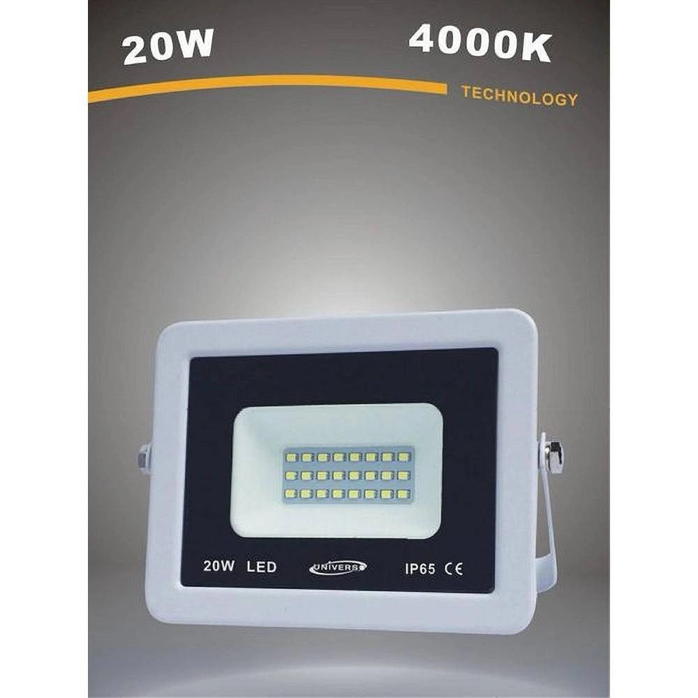 Trade Shop - Faretto Proiettore Da Esterno 20w Bianco Ip65 Luce Calda Fredda Naturale F20w-b1 -