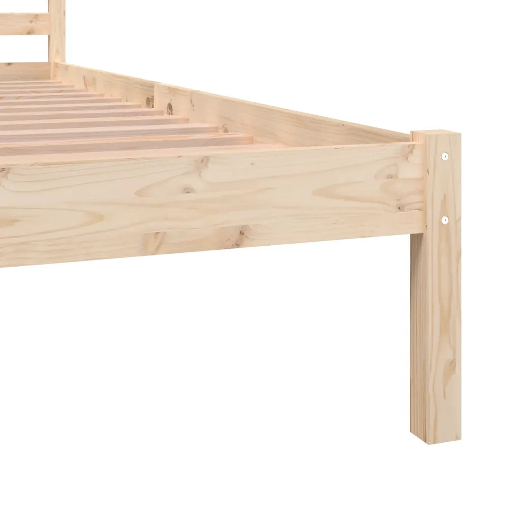 Giroletto-Struttura Letto in Legno Massello 135x190 cm Small Double 476278