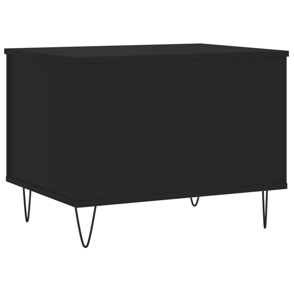 Tavolino da Salotto-Tavolino da soggiorno-Tavolo Nero 60x44,5x45 cm in Legno Multistrato 227295