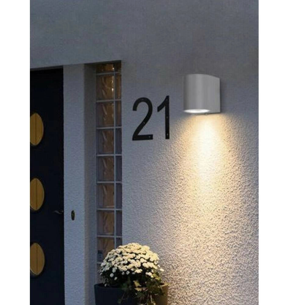 Trade Shop - Applique Moderno A Parete Per Esterno Lampada Giardino Faretto Gu10 Ip65 Es53 -