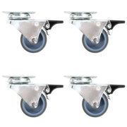 Ruote Girevoli Gemellate con Doppio Freno 4 pz 50 mm cod mxl 68511