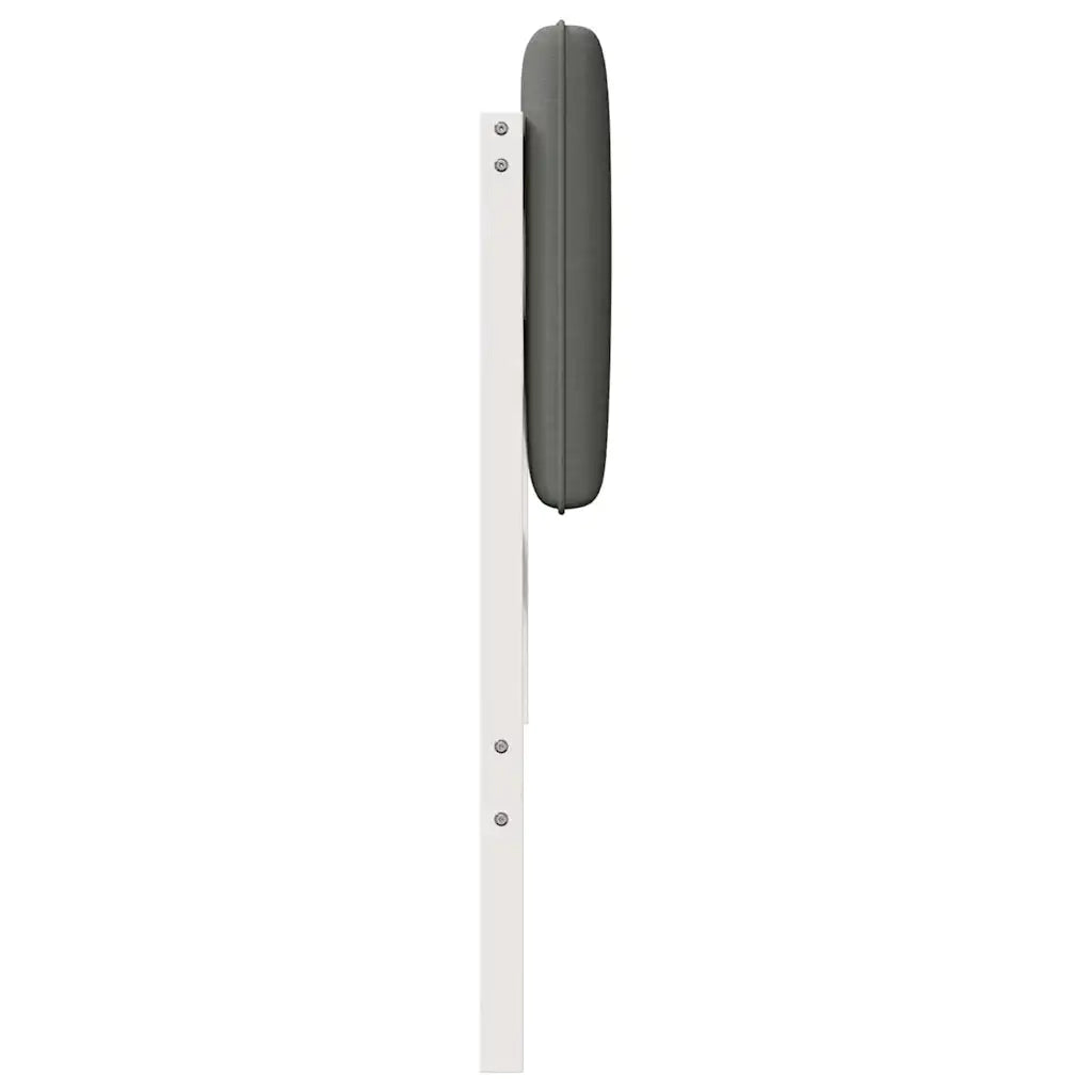 Testiera imbottita Bianco e grigio chiaro 140 cm Pino massello