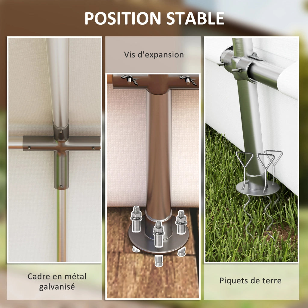 Tenda da Giardino 3x4,5 m ¨C zephmum ¨C Grigio Antracite