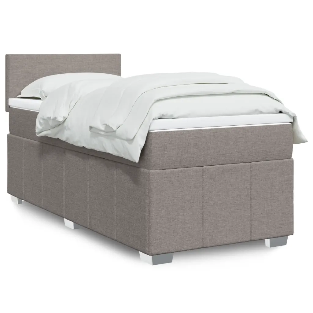 Giroletto a Molle con Materasso Tortora 90x200 cm inTessuto 3289248