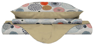 Copripiumino Singolo con Stampa sul Sacco e Federe Doubleface Acquerello