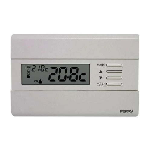 TERMOSTATO DIGITALE 3V SERIE "SLIM", COLORE BIANCO