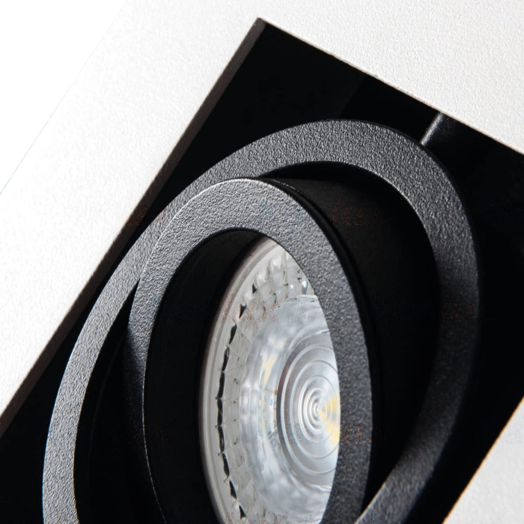 Kanlux STOBI DLP spot quadrato orientabile GU10 25W bianco
