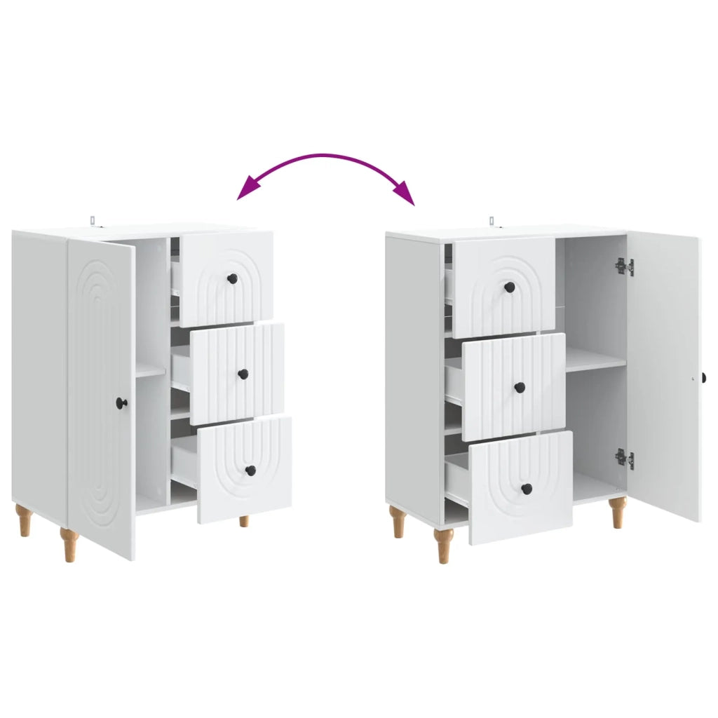 Credenza Bianco 66 x 34,5 x 90 cm Legno ingegnerizzato 894165
