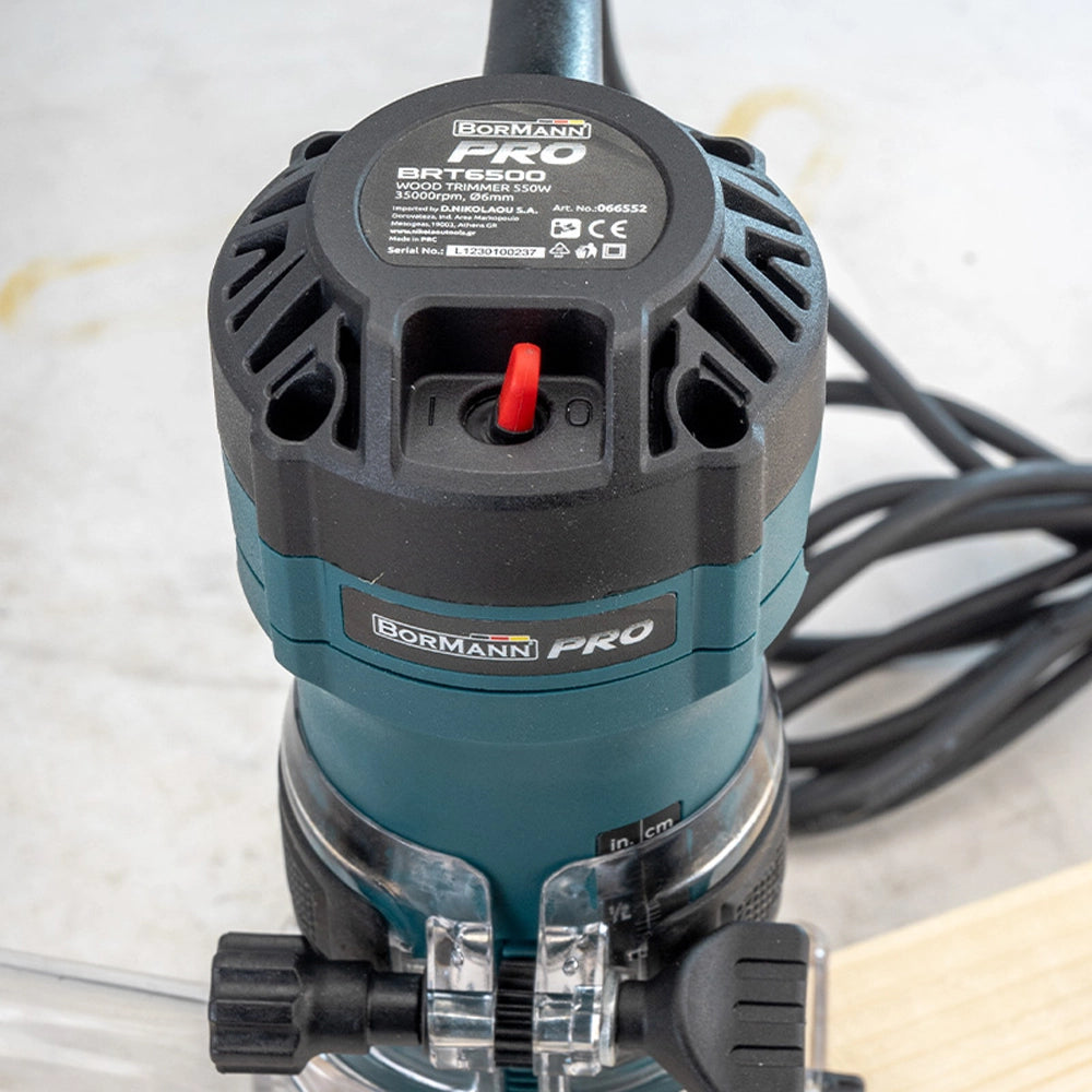 FRESATRICE VERTICALE 550W ELETTRICA RIFILATORE PANTOGRAFO BRT6500 BORMANN PRO