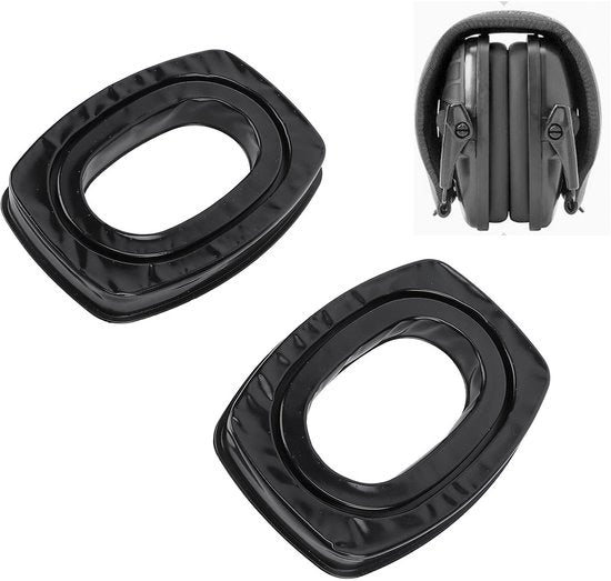 Orechie protette con design a griglia - compatibili con molti modelli - sostituzione orechie protette - modello Impact Sport - protezione acustica
