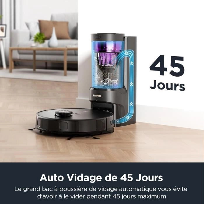 Robot Aspirapolvere - EUREKA E10S Nero - 4000 Pa - 180 min - 200 ml