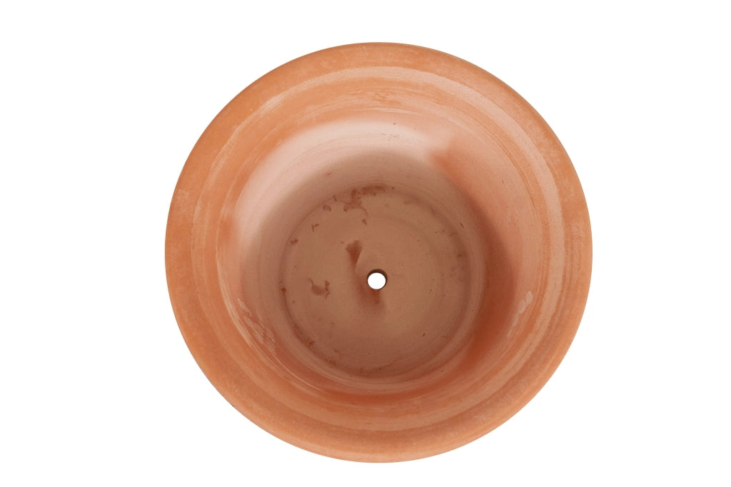 Biscottini Vaso in terracotta Galestro festonato 100% Made in Italy, interamente fatto a mano