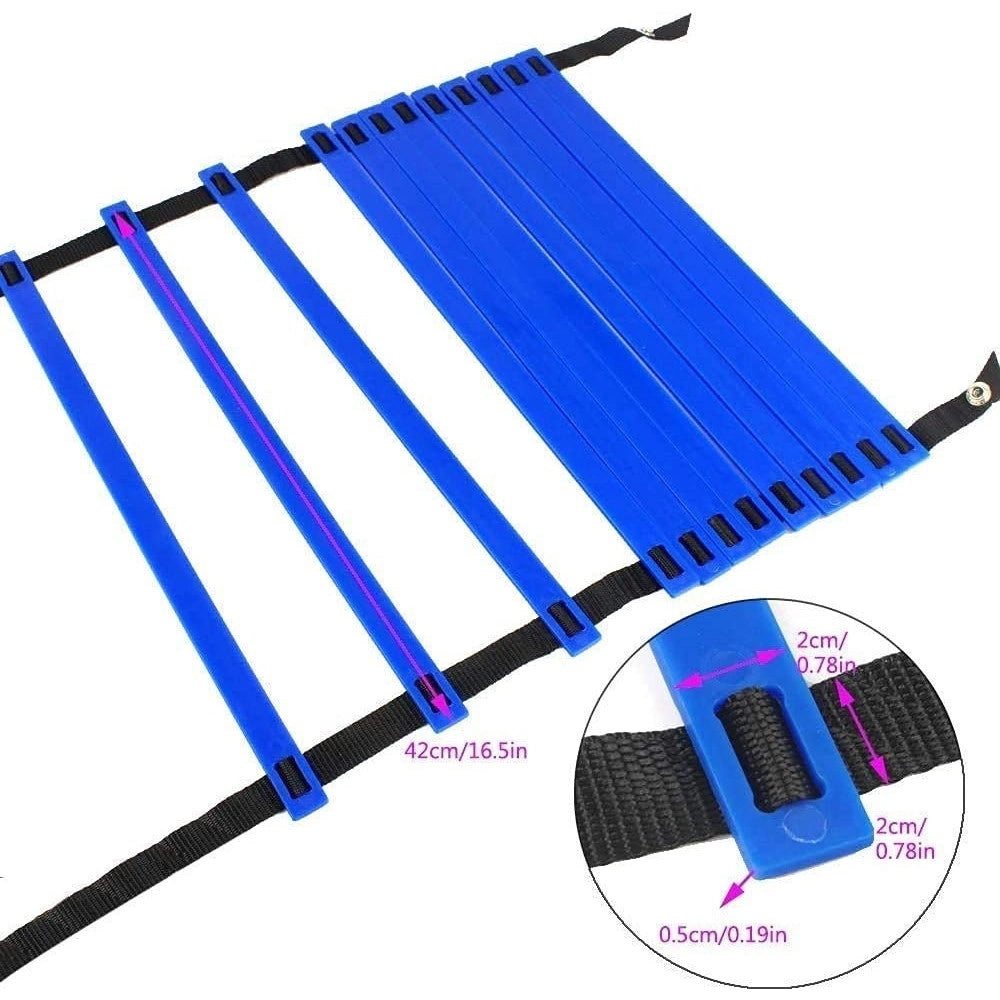 Trade Shop - Scaletta Per Allenamento 6 Metri Agility Ladder Training Regolabile Con Custodia -