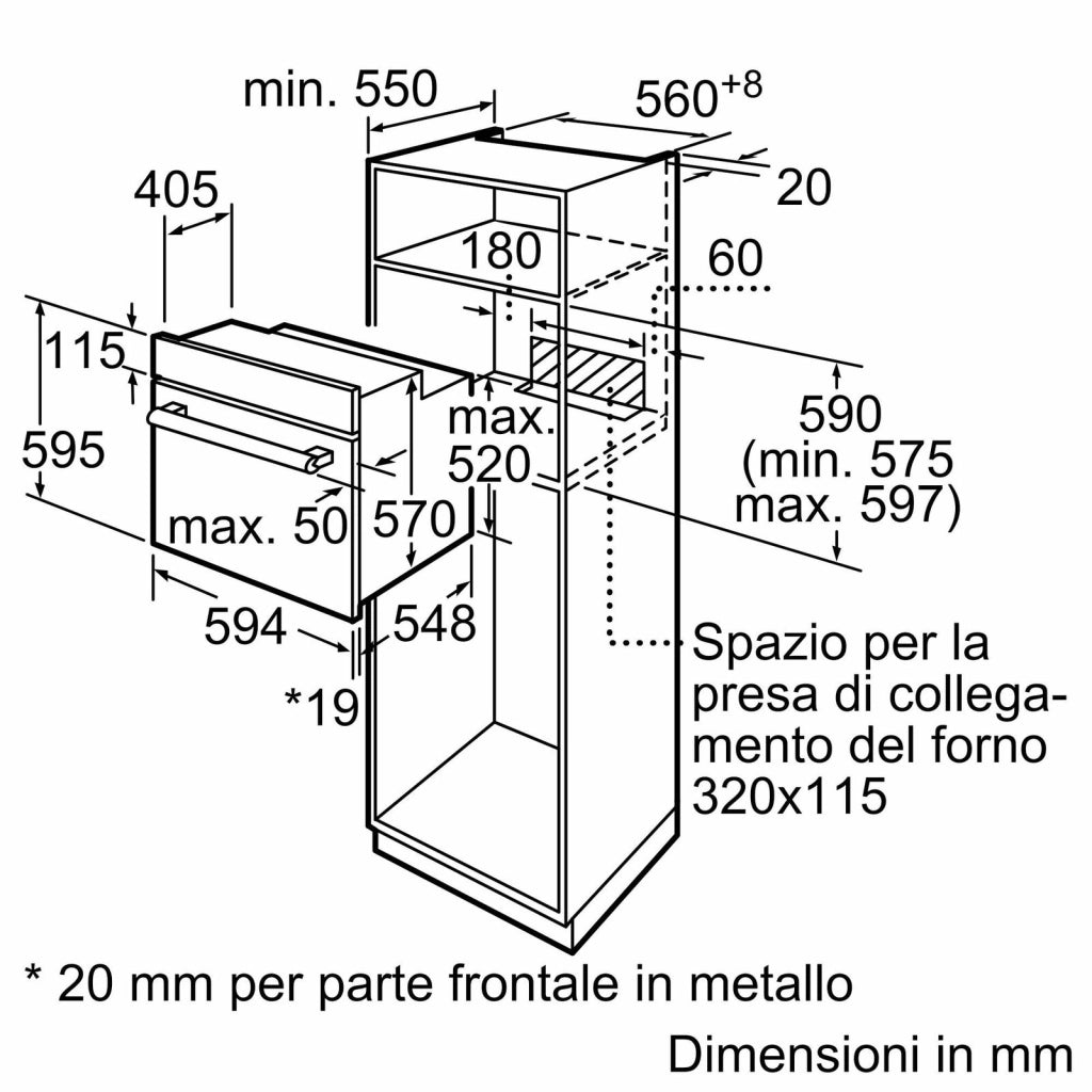 Bosch Serie 2 HBF113BR1S Forno multifunzione Acciaio inox Classe A