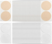 Tepelstickers a 100 pezzi - Pelle/Nero - Diametro 3,5 cm - Adesivo respirante - Leggero - Comfortevole - Patch per seno