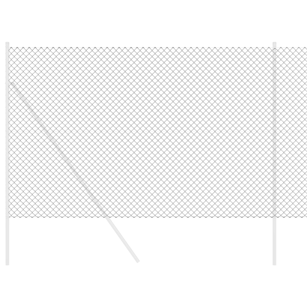 Recinzione a Catena Grigia 1.6x10 m Acciaio