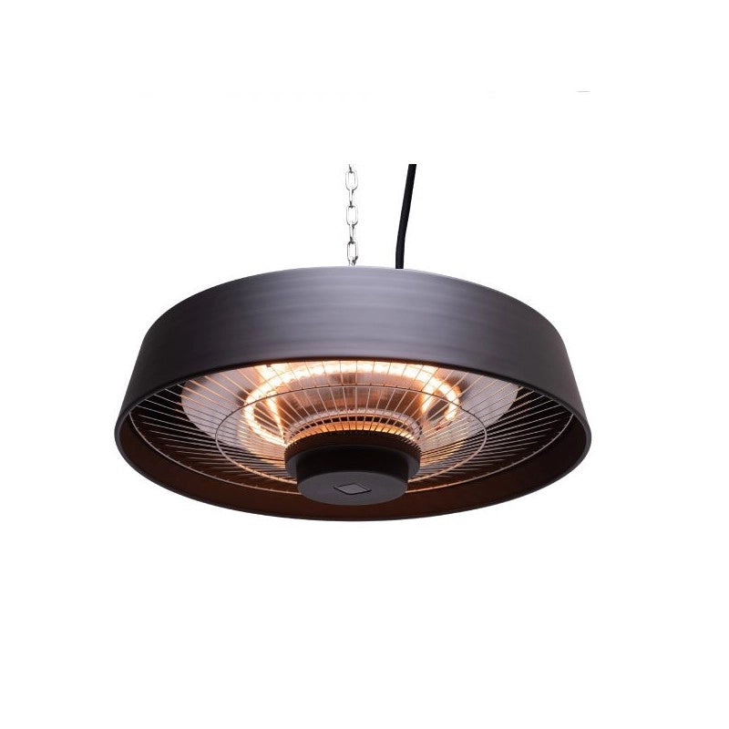 Riscaldatore infrarossi a sospensione RLT‑2000AP 2000 W – vetro/alogena, IP34, per gazebo o soffitto – ideale per 12-18 m2 – Tecno Air System