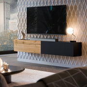 Mobile porta TV Sindia, Antracite e Rovere