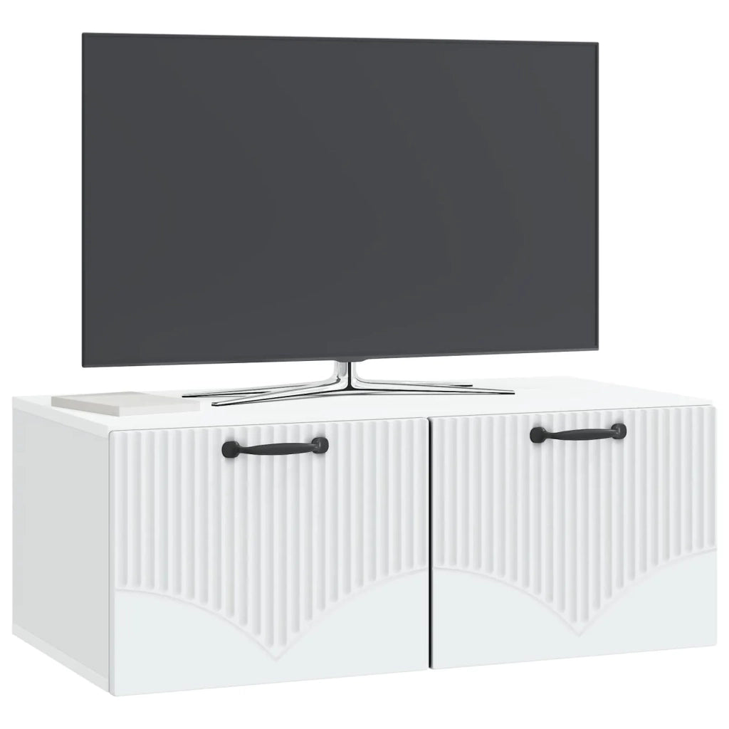 Mobile Porta TV da Muro Bianco 78,5 x 41 x 30 cm 899025