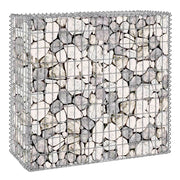 IDMarket - Set di 2 gabbioni in pietra 100 x 30 x 80 cm