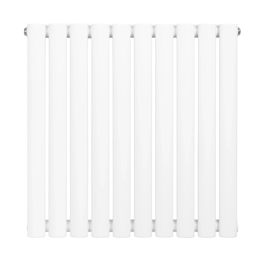 Radiatore Orizzontale Design Ovale Colonna Singola Bianco 600x600 mm