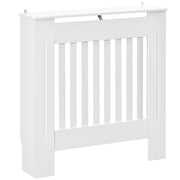 Copriradiatore in legno con griglia a doghe verticale ¨C zephmum ¨C Bianco 78x19x81 cm